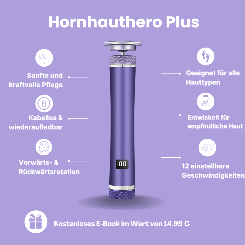 HornhautHero Plus – 2-in-1 Tool für Maniküre & Pediküre