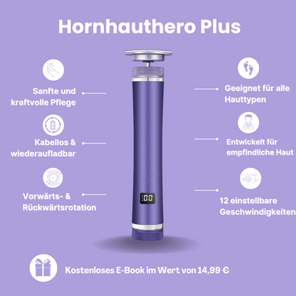 HornhautHero Plus – 2-in-1 Tool für Maniküre & Pediküre